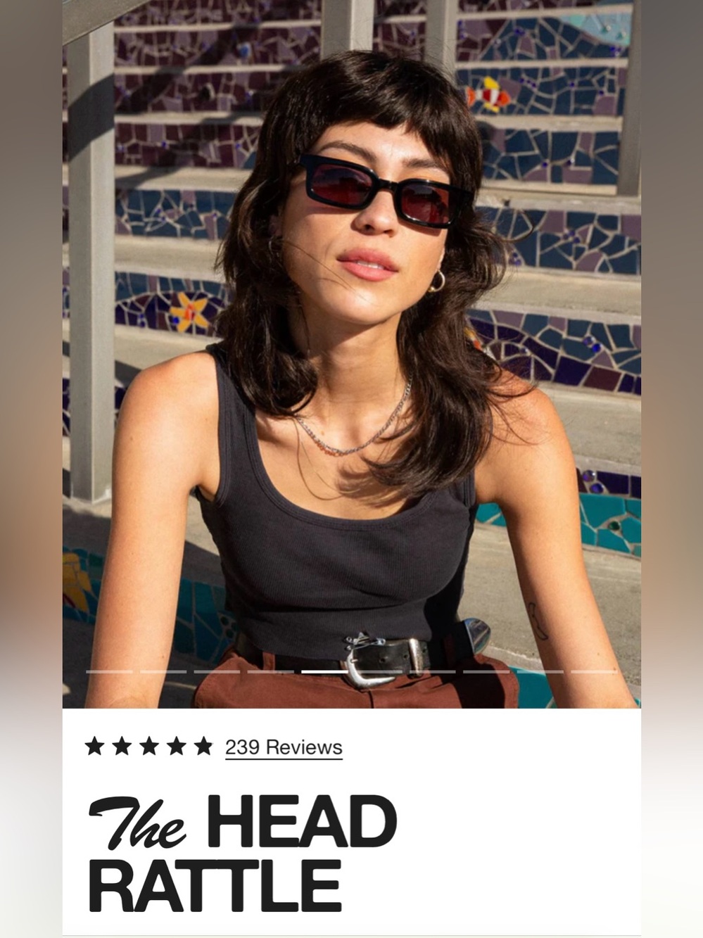 Crap Eyewear The Head Rattle Black Frame Sunglasses Unisex